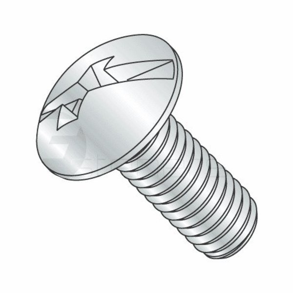 Newport Fasteners #10-32 x 5/8 in Combination Phillips/Slotted Truss Machine Screw, Zinc Plated Steel, 4000 PK 672039-4000